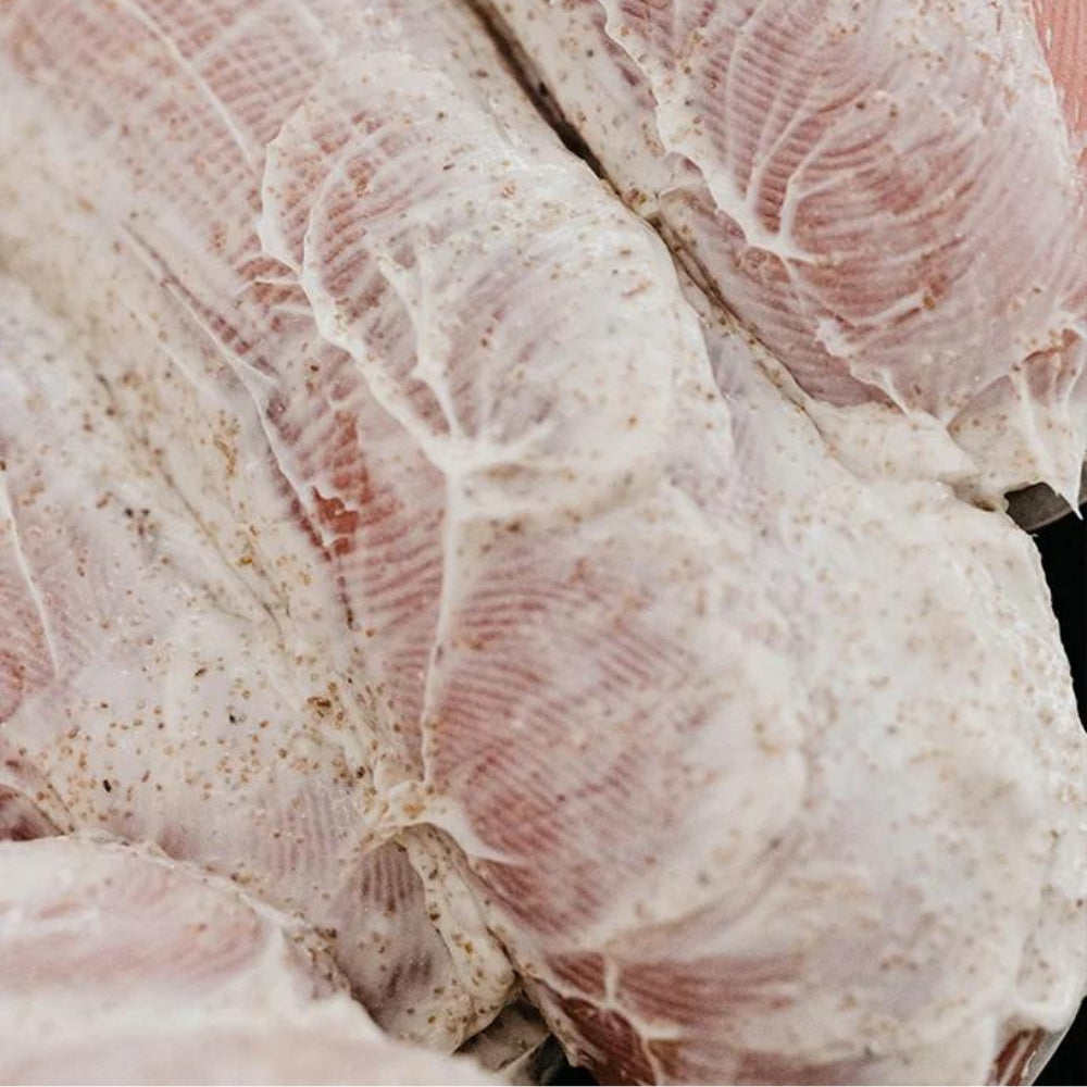 Pâte exfoliante pour le barbe et le visage, menthe et romarin (100ml/3.5oz)