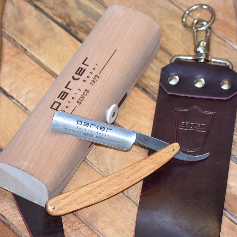 Courroie d'affûtage en cuir latigo - Pour rasoir droit (7.6cm/3" x 71.1cm/28") Noir