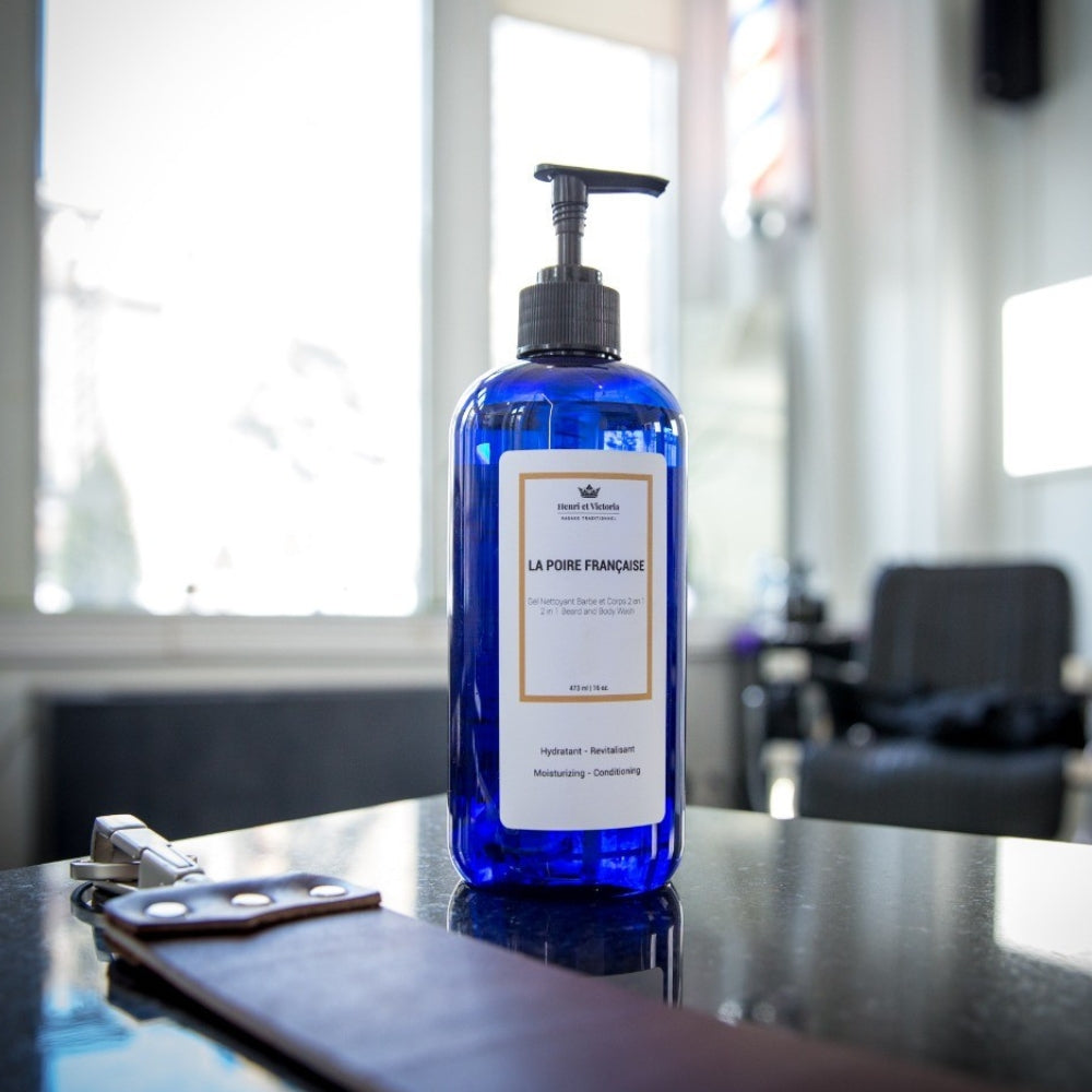 Gel nettoyant 2 en 1 barbe et corps La Poire Française (228g/8.0oz)