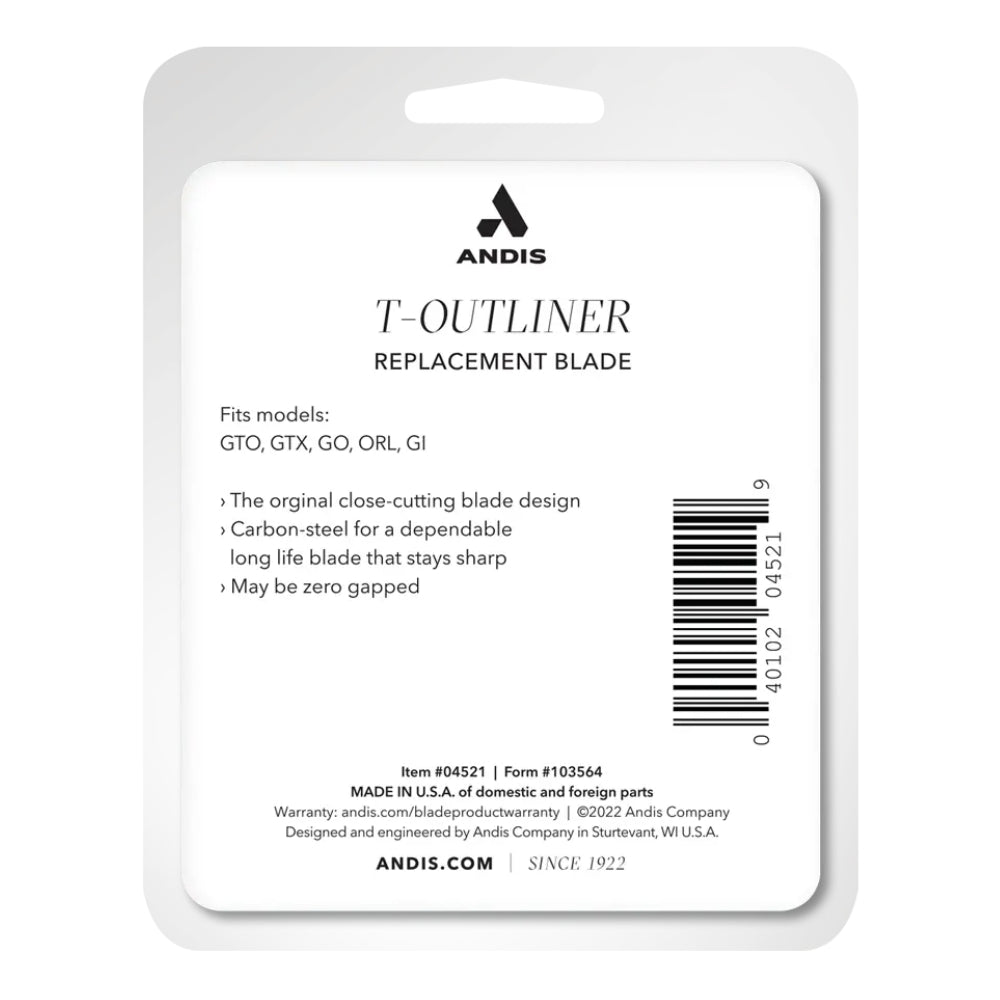 Lame de remplacement "T-Outliner Originale" acier au carbone #04521 - Pour modèles GTO, GTX, GO, SL et SLS