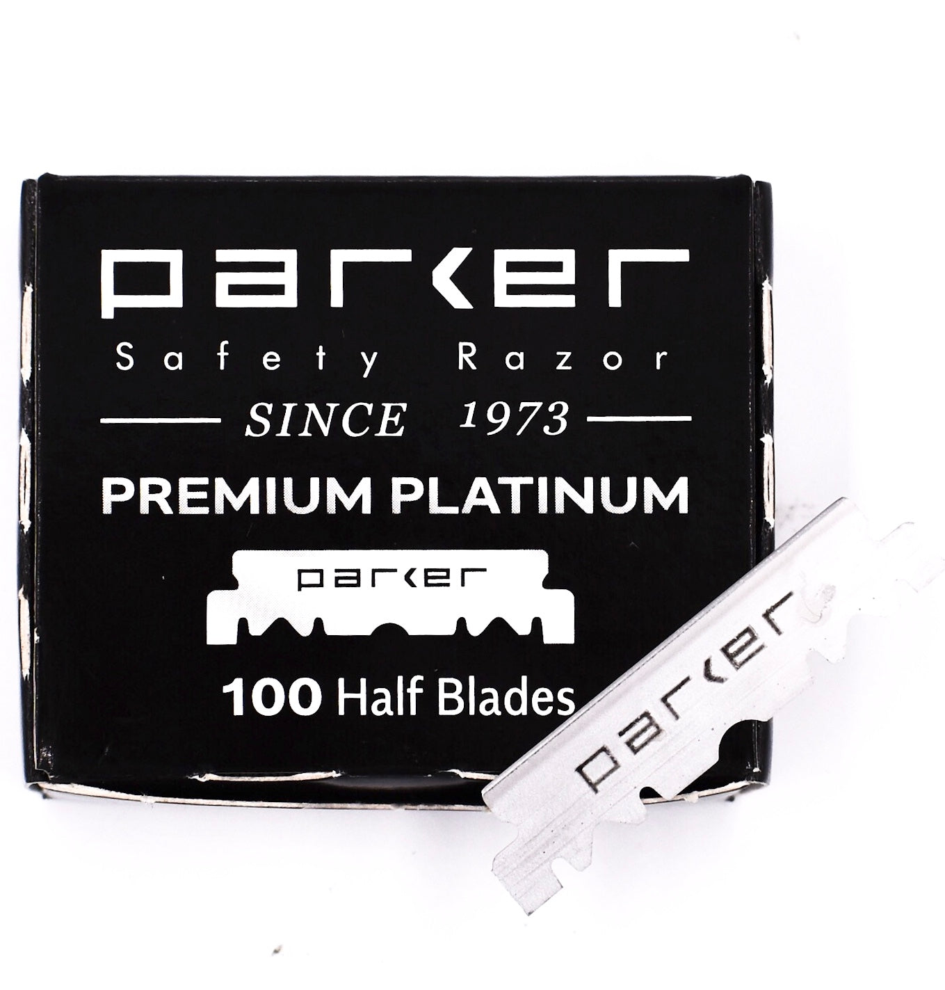 Demi-Lames pour rasoir de barbier "Premium Platinum" (100 Lames)