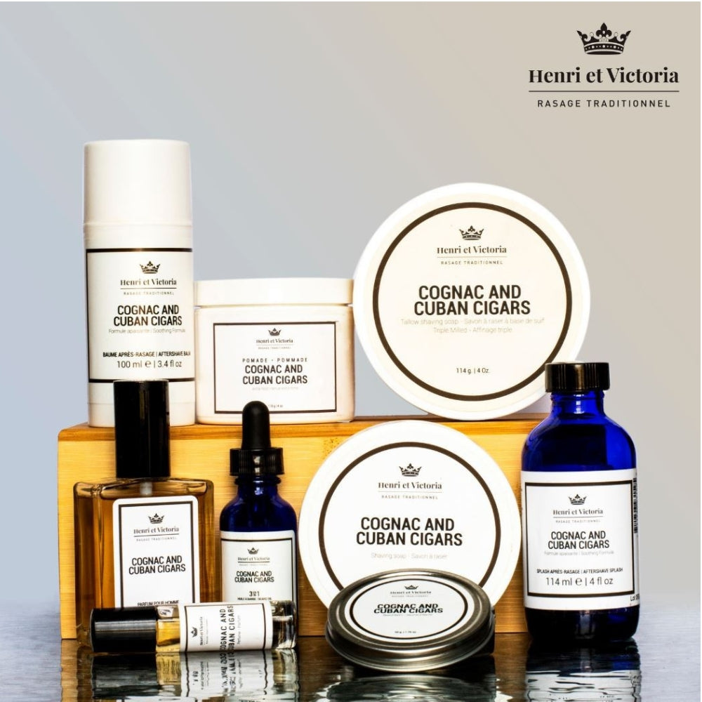 Savon à raser végan "Cognac and Cuban Cigars" (114g/4.0oz)