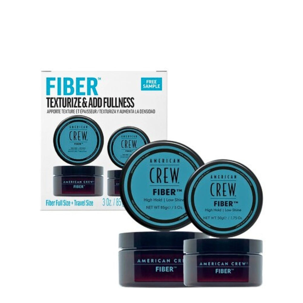 Duo cire coiffante "Fiber" - Tenue forte et effet mat (85g/3.0oz, 50g/2.0oz)