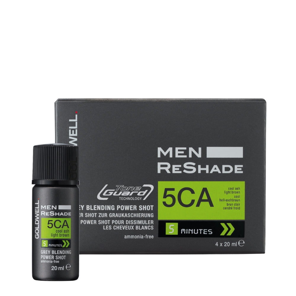 TopChic Men ReShade Grey Blending Power Shot (4x 20ml/0,6oz) 5CA - Cool Ash Light Brown