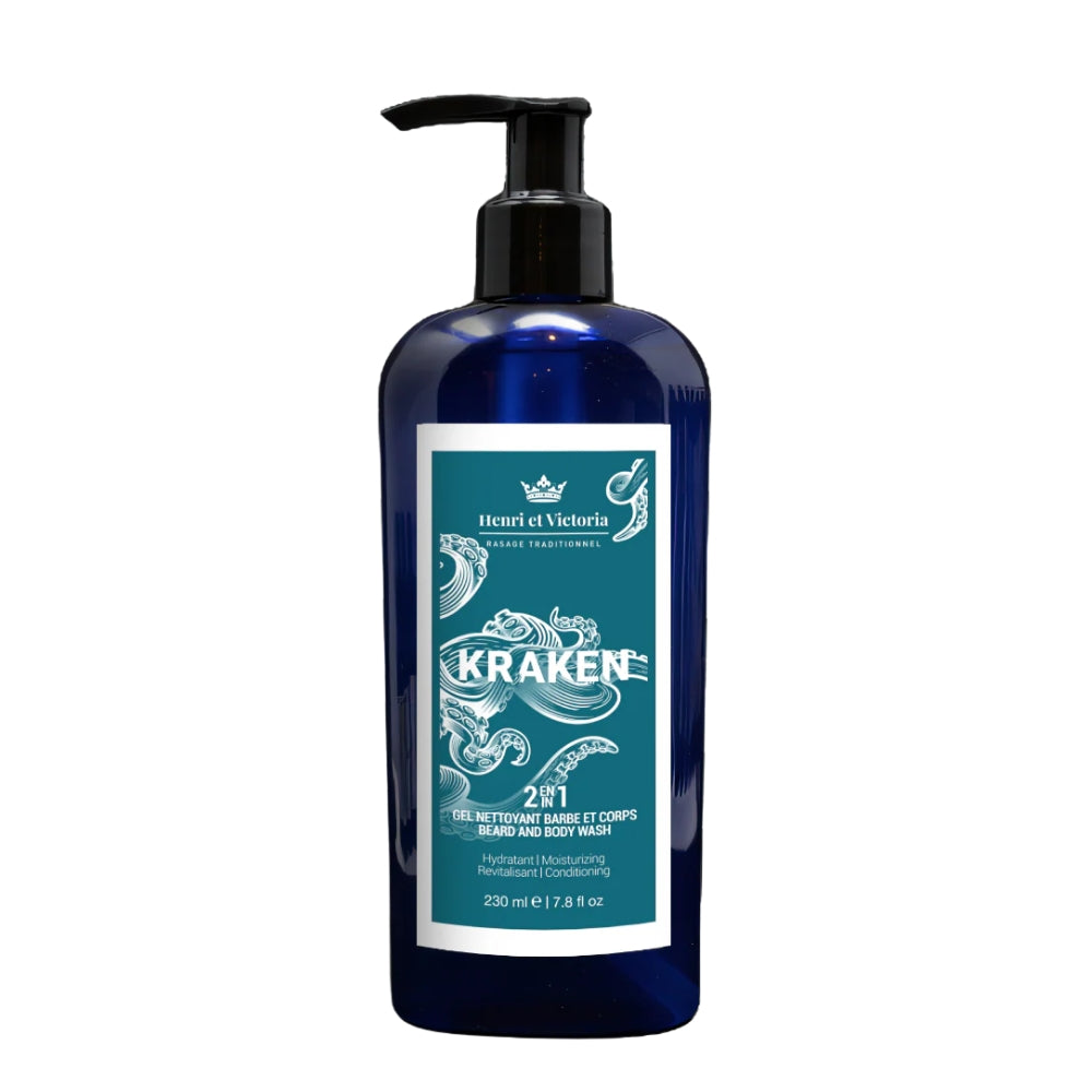 Gel nettoyant 2 en 1 barbe et corps "Kraken" (228g/8.0oz)
