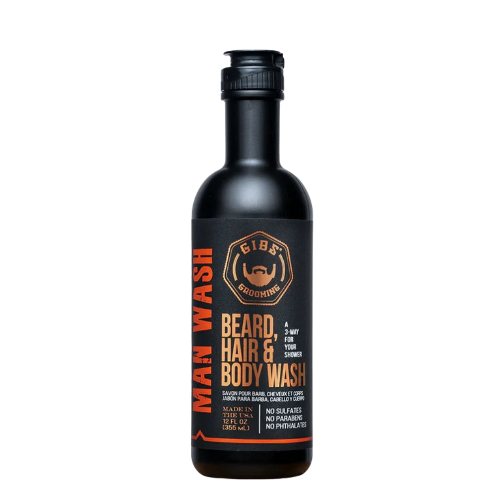 Man Wash BHB Beard, Hair & Body Wash