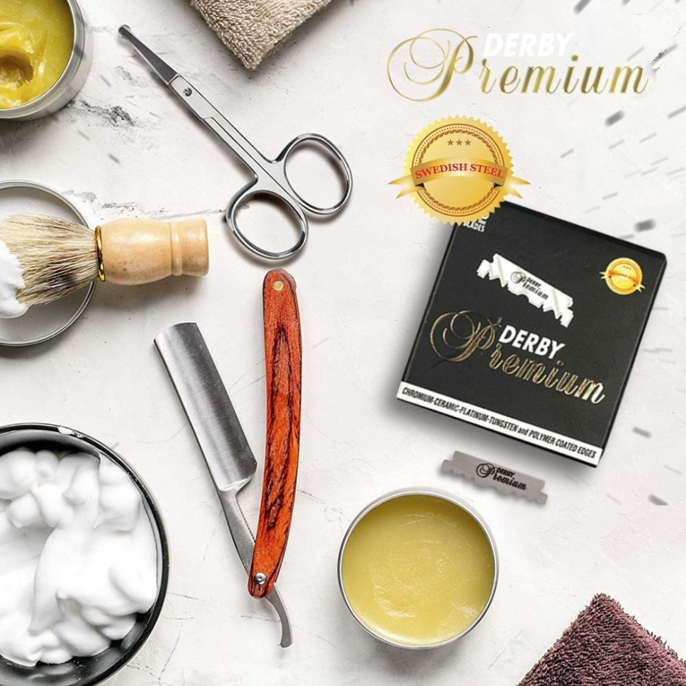 Derby Premium Single Edge Blades for Barber Razors (100 Blades)