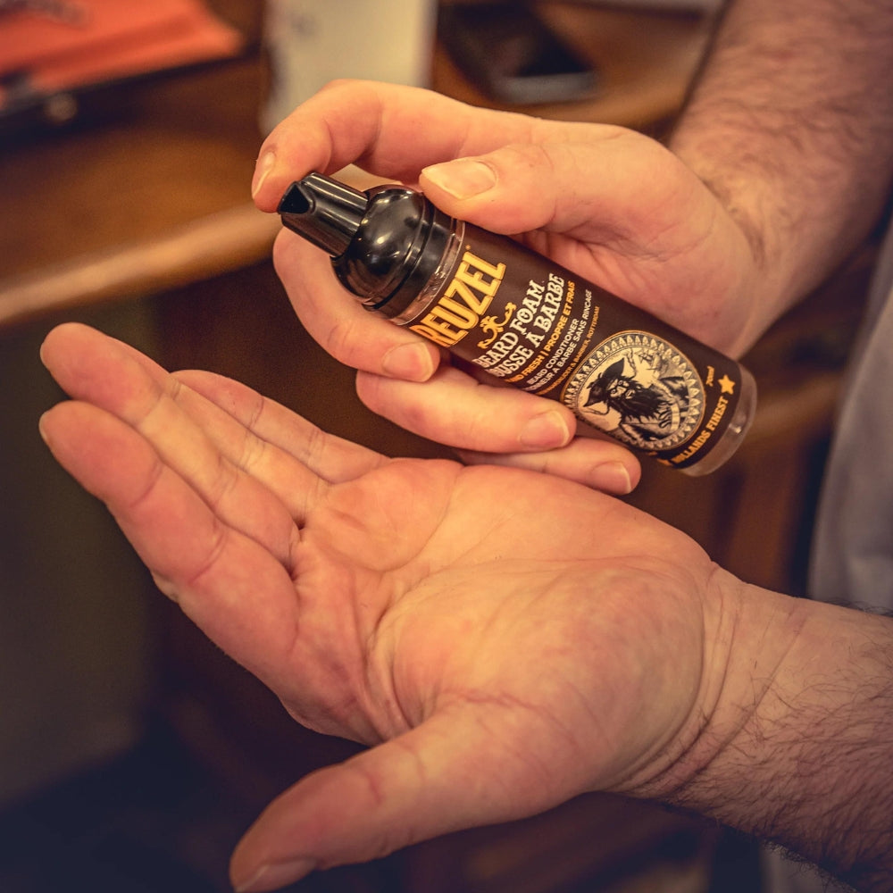 Revitalisant en mousse pour la barbe sans rinçage "Beard Foam" - Propre et frais (70ml/2.36oz)