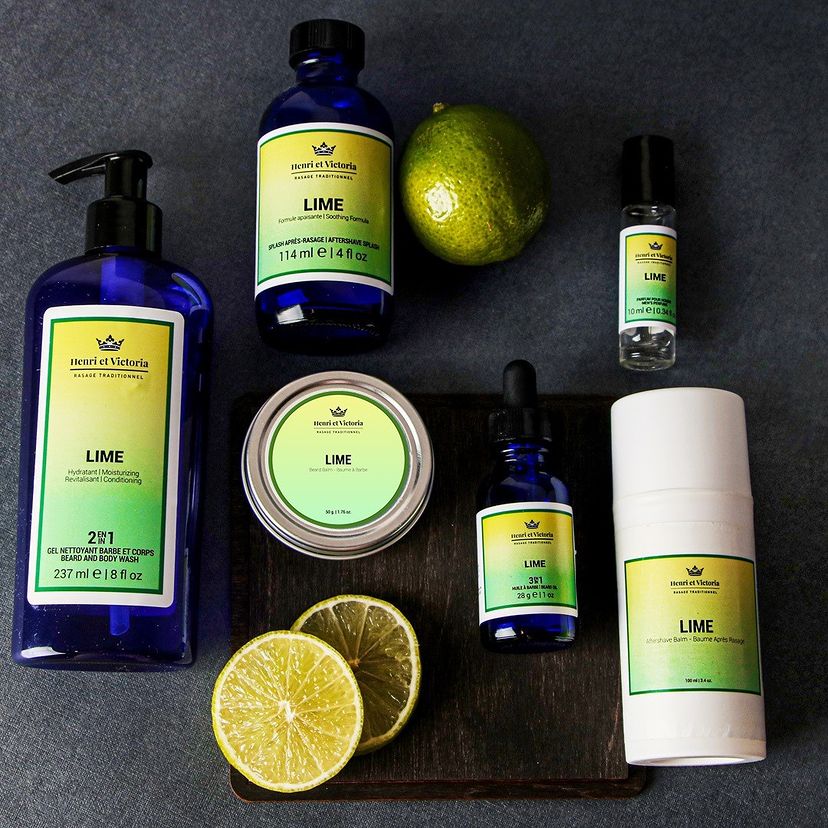 Huile à barbe 3 en 1 "Lime" (28g/1.0oz)