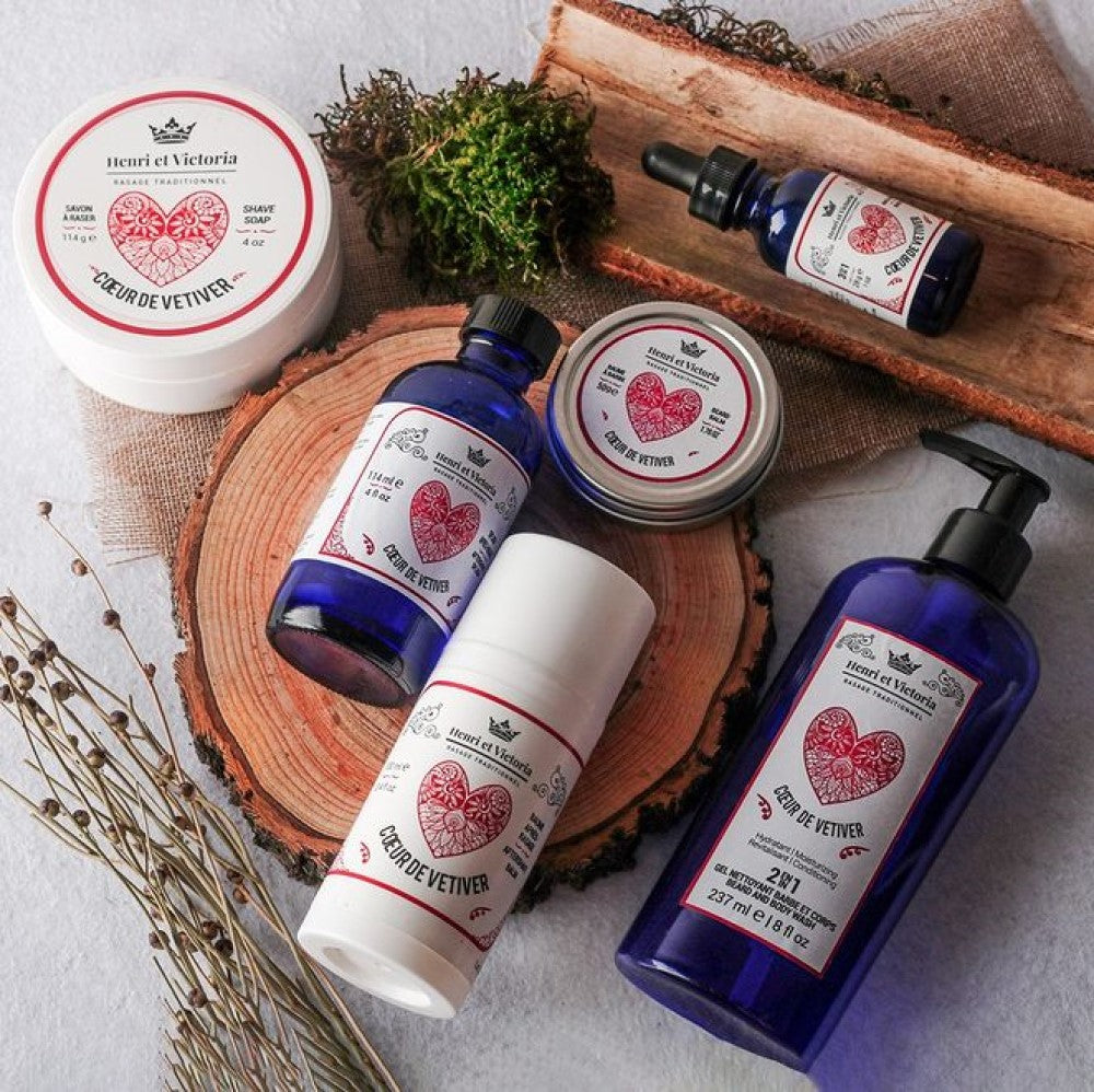 2 in 1 Coeur de Vetiver Beard and Body Wash (228g/8oz)