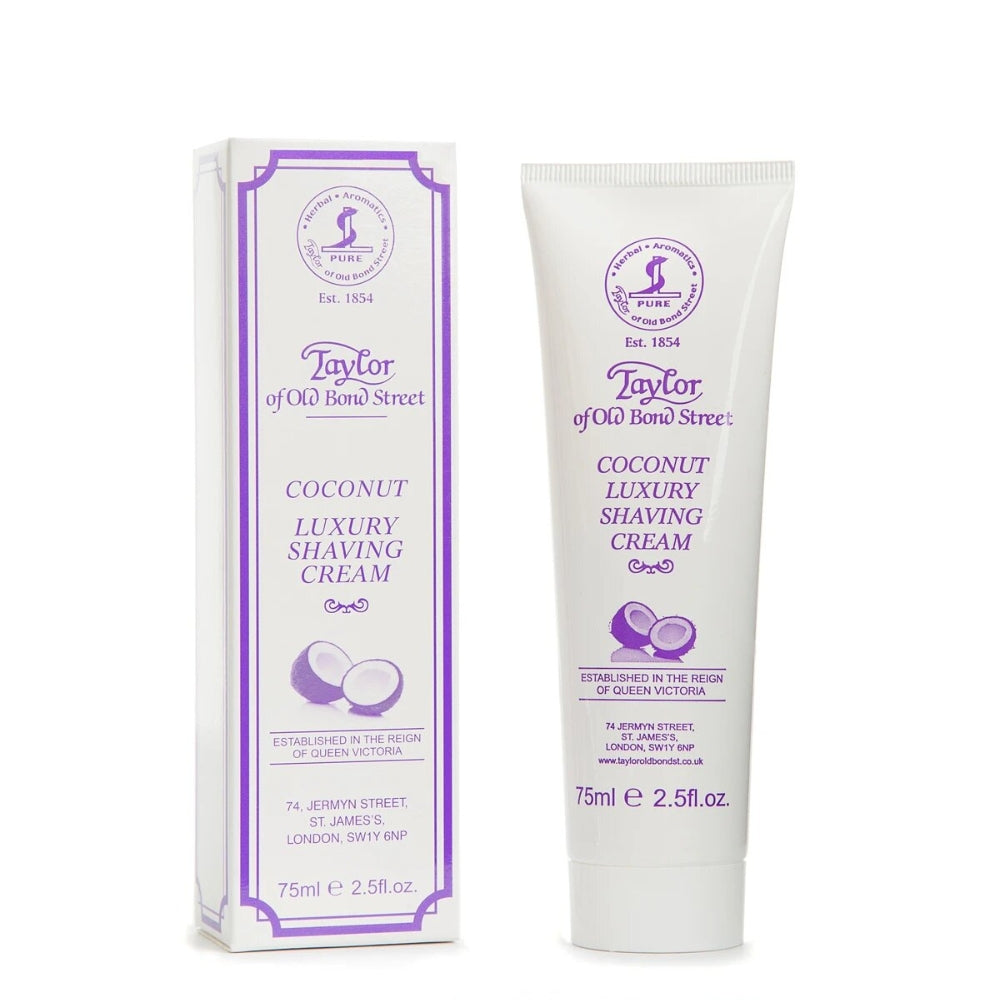 Crème à raser en tube - Noix de coco (75ml/2.5oz)
