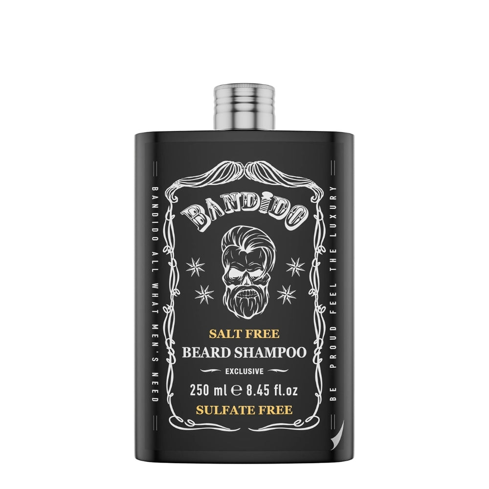 Shampoing à barbe "Beard Shampoo" sans sulfate - Élimine les impuretés sans dessécher la peau (250ml/8.4oz)