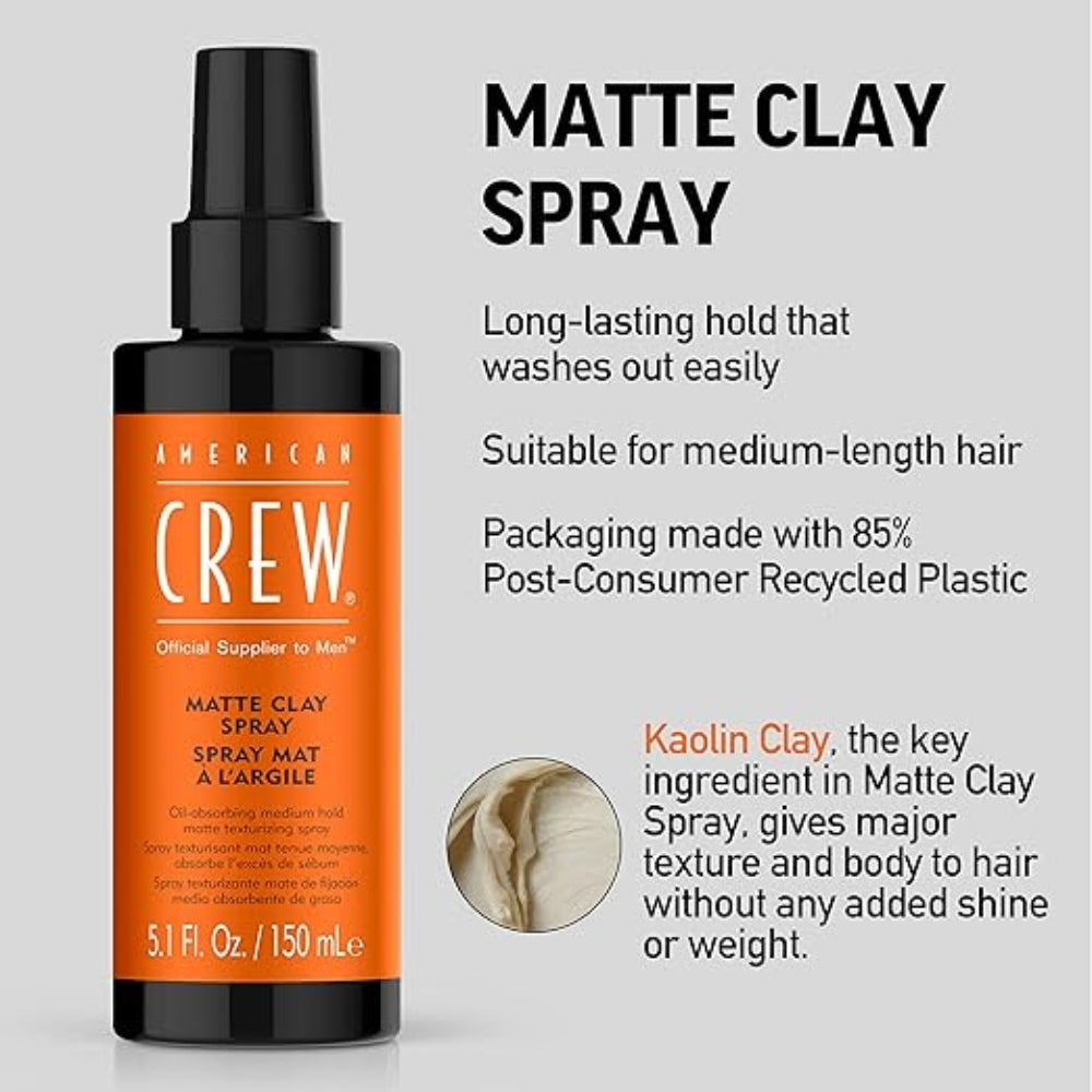 Matte Clay Spray - Workable medium hold with matte finish (150ml/5.1oz)