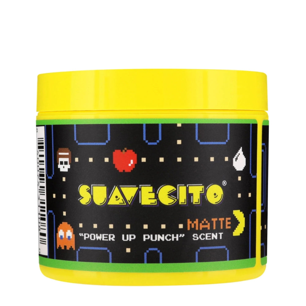 X Pac-Man - Pommade d'argile "Matte Pomade" Édition Power Up Punch - Tenue moyenne, fini mat (113ml/4.0oz)