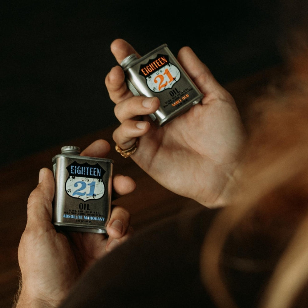 18.21 Man Made - Huile pour la barbe, cheveux et peau "Absolute Mahogany" (60ml/2.0oz)