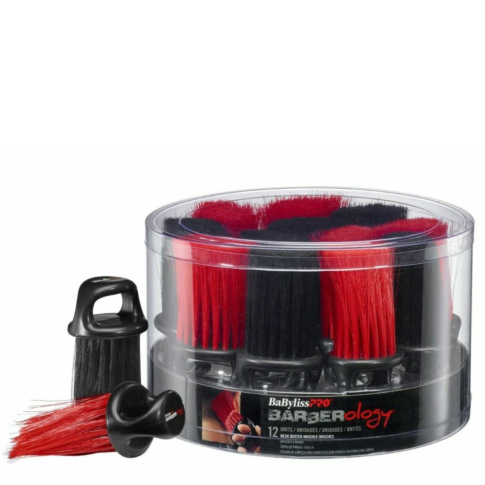 Brosse à anse pour le cou "Barberology Neck Duster Knuckle" - Noir