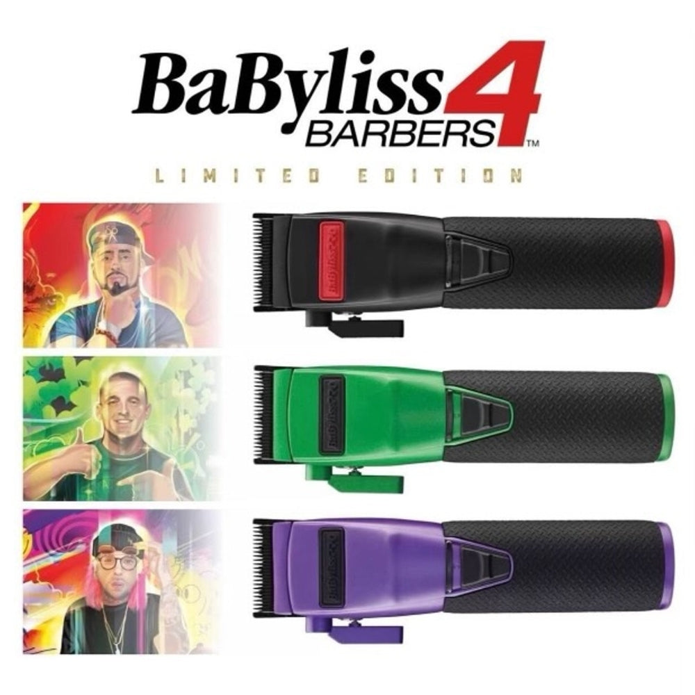 Tondeuse métallique sans fil avec pile lithium-ion "FX870RI Boost+" Édition Influenceur "Los Cut It" - Noir et Rouge