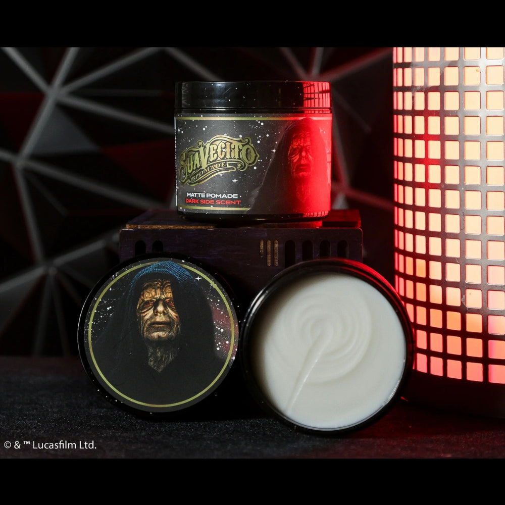 X Star Wars - Pommade d'argile "Matte Pomade" Édition Emperor Palpatine Dark Side - Tenue moyenne, fini mat (113ml/4.0oz)