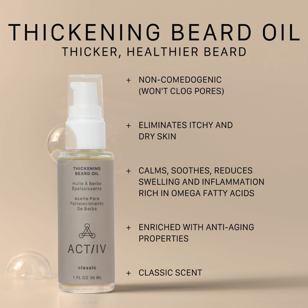 Trio anti-chute "Ultimate Power Trio" shampoing et revitalisant "Recover"+ huile à barbe épaississante "Classic" - Pour homme (2x215ml/7.0oz, 30ml/1.0oz)