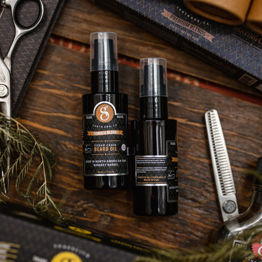 Huile à barbe "Premium Blends Beard Oil" - Cedar Cabin (30ml/1.0oz)