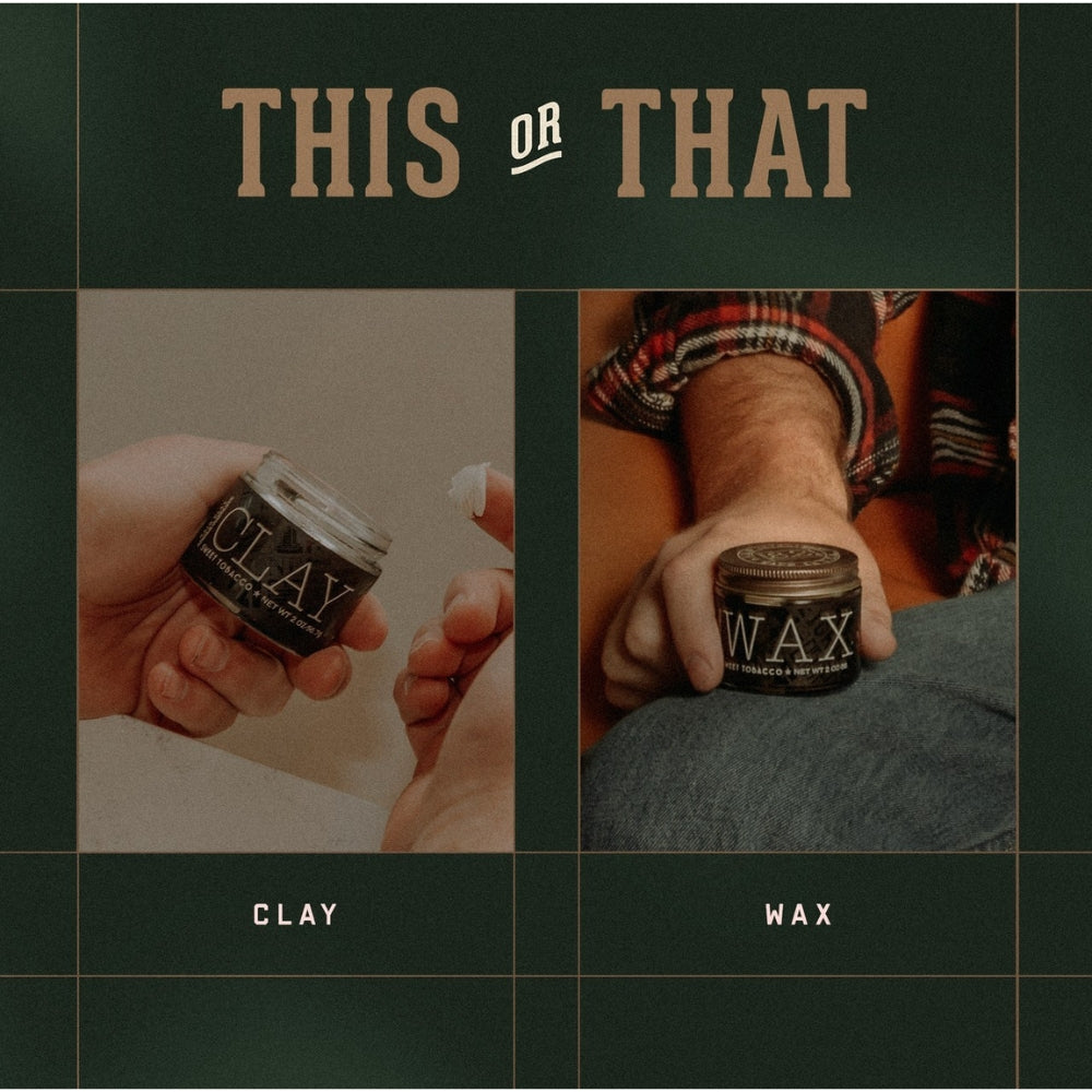 18.21 Man Made - Cire coiffante "Sweet Tobacco Hair Wax" - Tenue forte, fini satiné (56.7g/2.0oz)