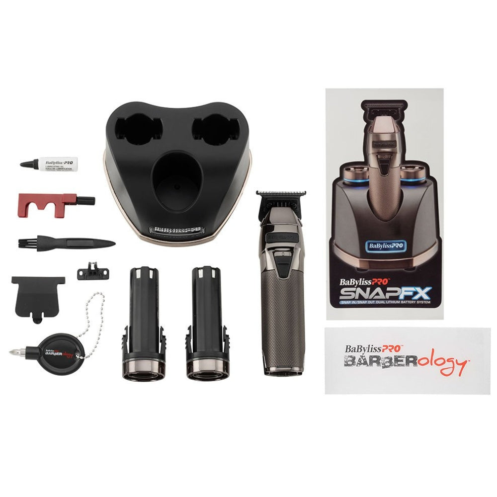 Tondeuse de finition sans fil SnapFX avec système de double batterie au lithium Snap FX797- Noir