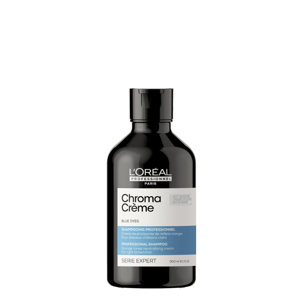 Shampoing neutralisant de reflets oranges "Chroma Crème Bleu" - Pour cheveux châtains clairs