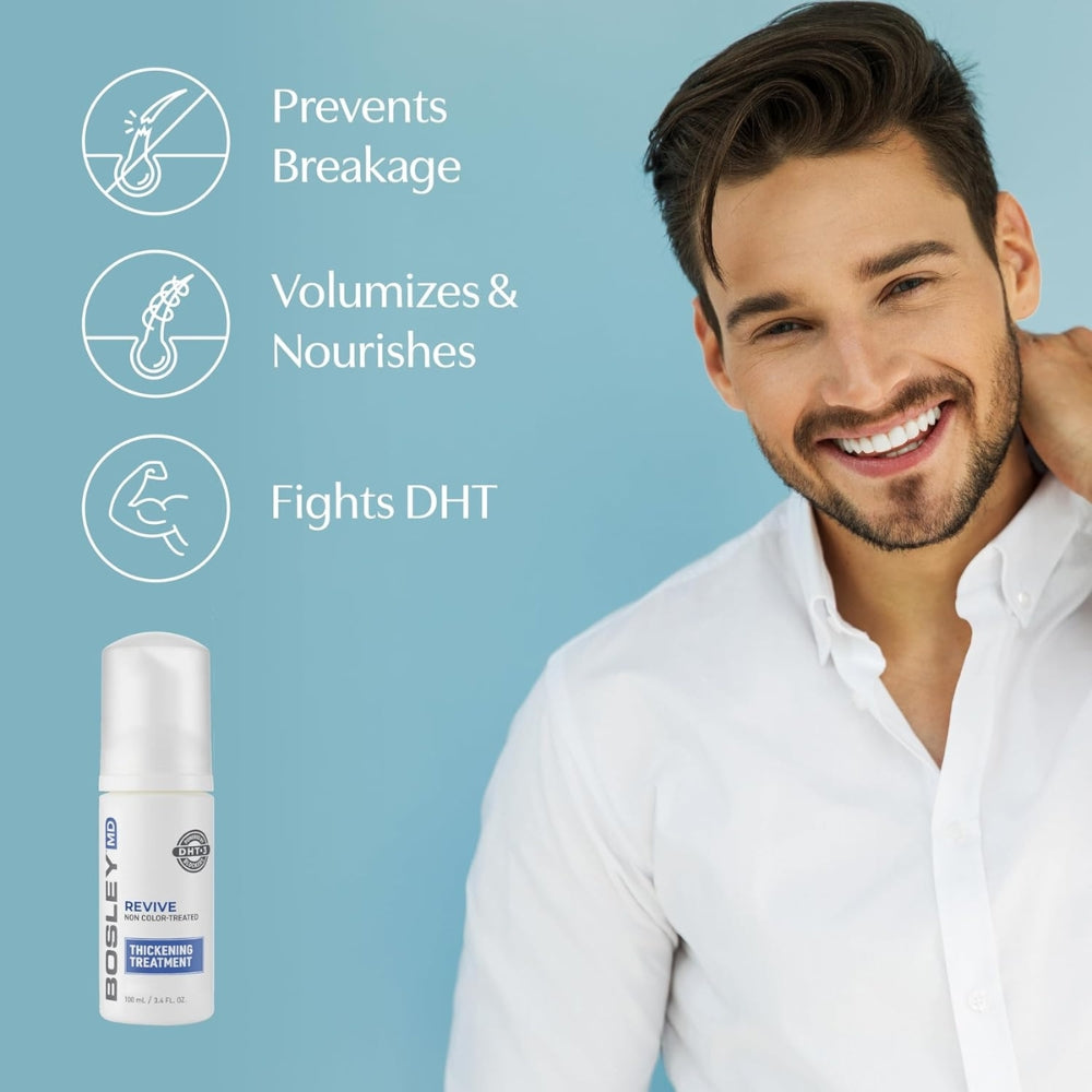 Traitement épaississant "BosRevive" - Pour cheveux visiblement clairsemés, naturels, non teints (100ml/3.4oz)