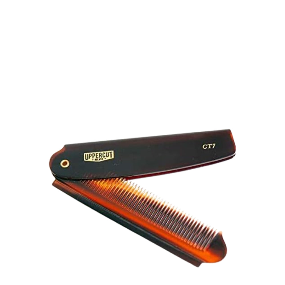 CT7 Peigne repliable style barbier - Tortoise (190mm/7,48")