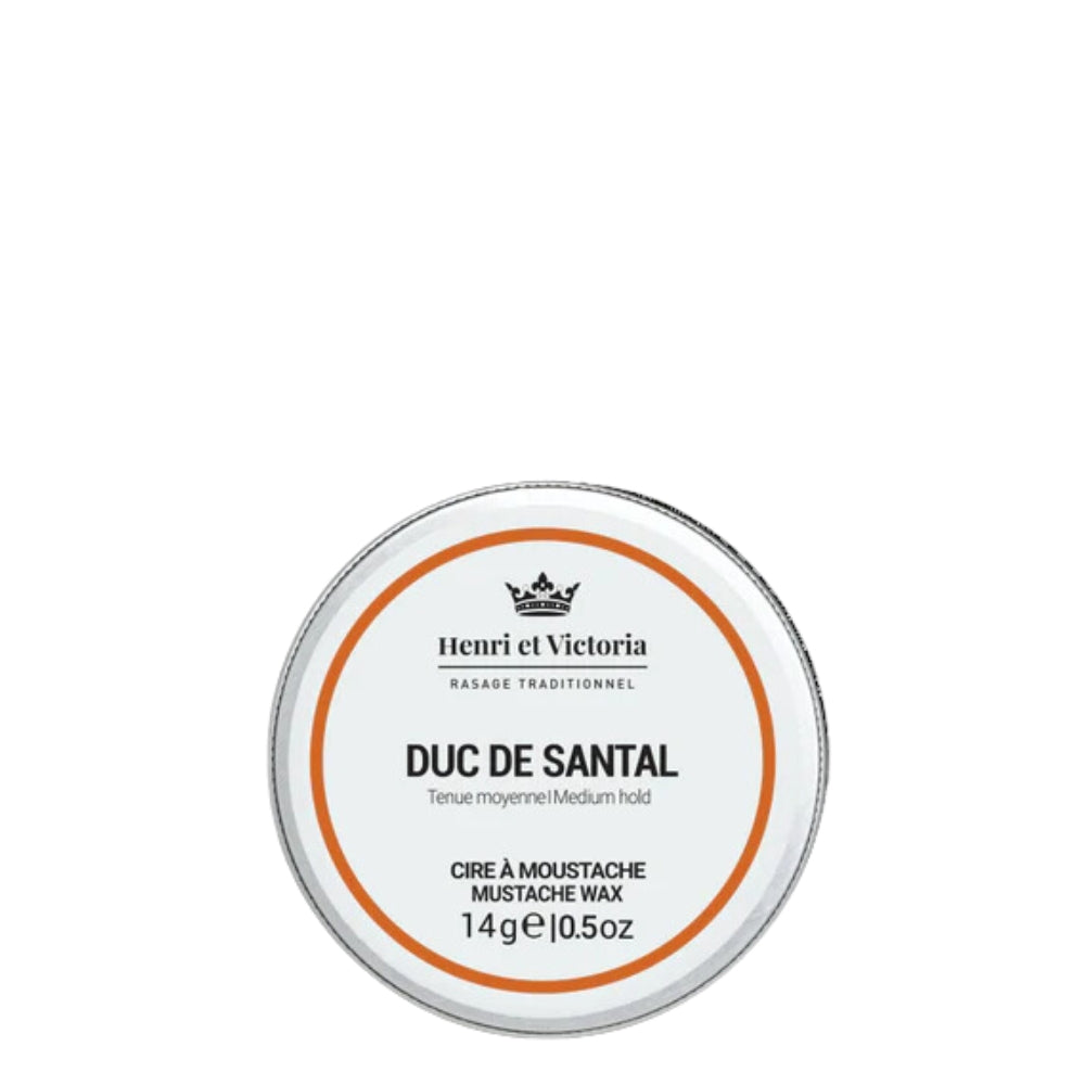 Cire à moustache "Duc de Santal" - Tenue moyenne (14g/0.5oz)