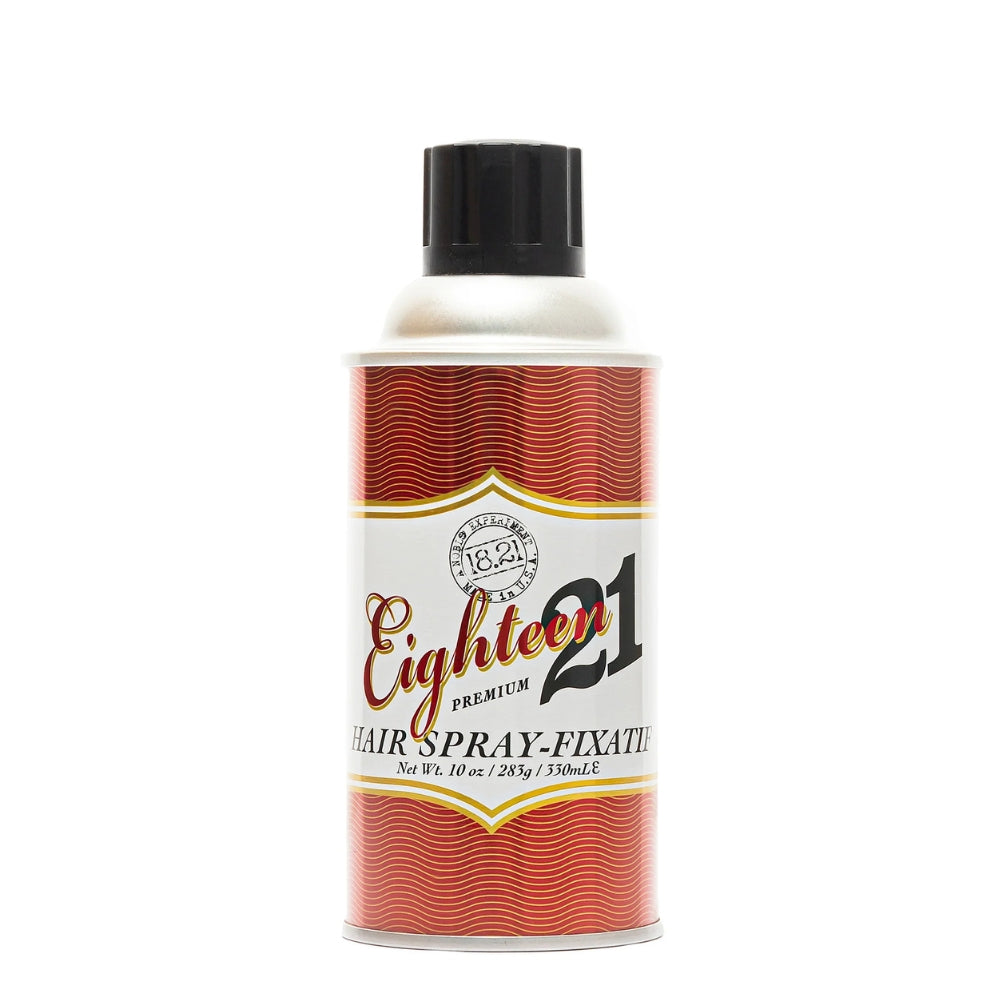 18.21 Man Made - Vaporisateur de fixation "Sweet Tobacco Premium Hair Spray" - Tenue flexible, brilliance légère