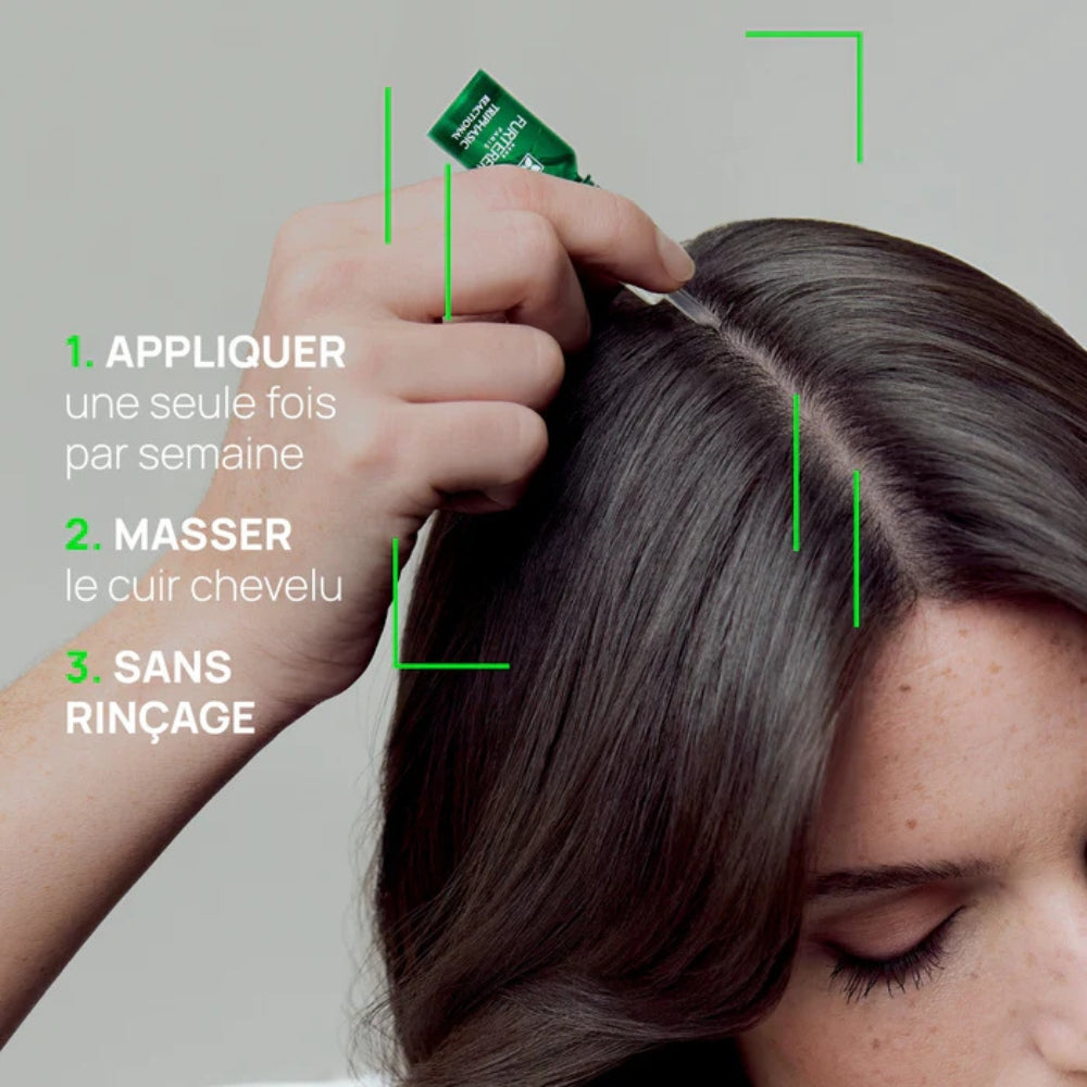 Cure antichute réactionnelle "Triphasic Reational" ampoules + shampoing et baume démêlant (12x5.0ml/0.16oz, 50ml/1.69oz, 30ml/1.0oz)