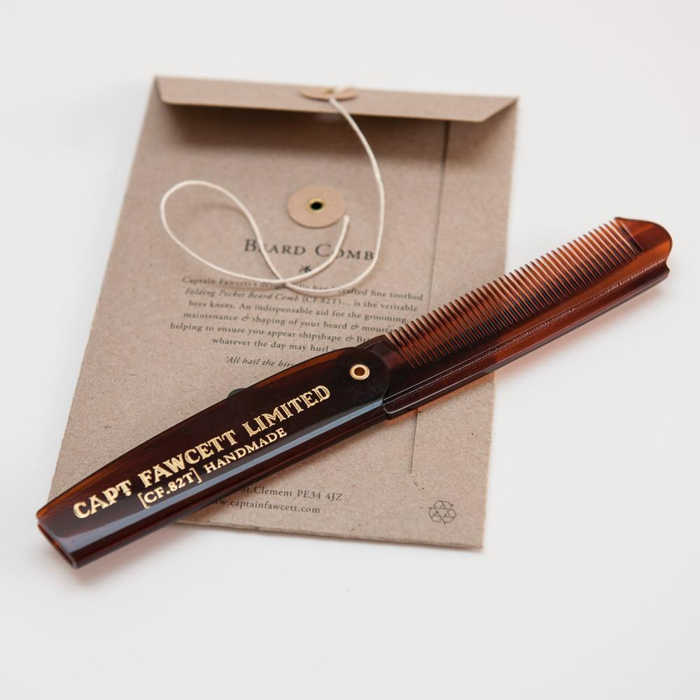 Peigne à barbe de poche pliable CF.82T (193mm/7.6")