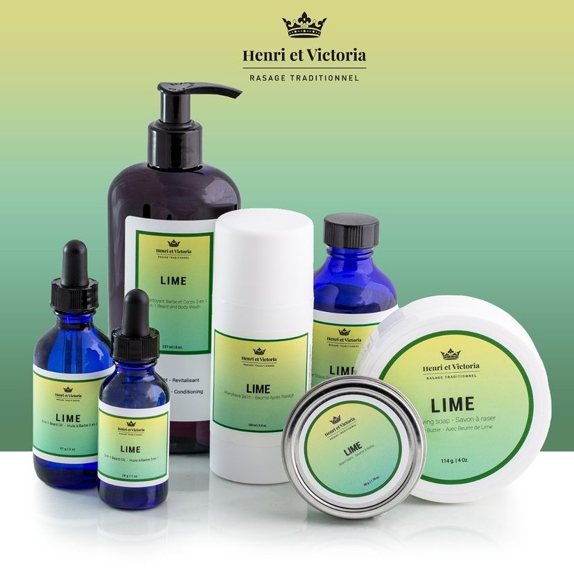 Huile à barbe 3 en 1 "Lime" (28g/1.0oz)