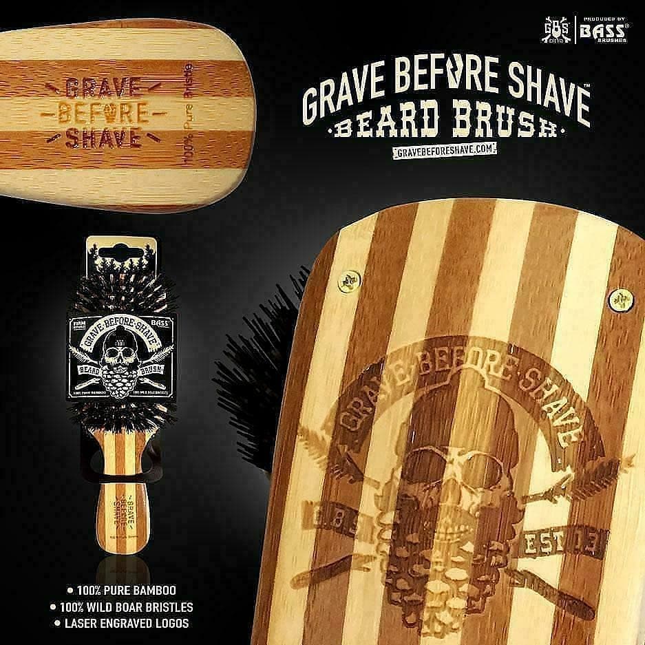 Brosse à barbe 100% poils de sanglier