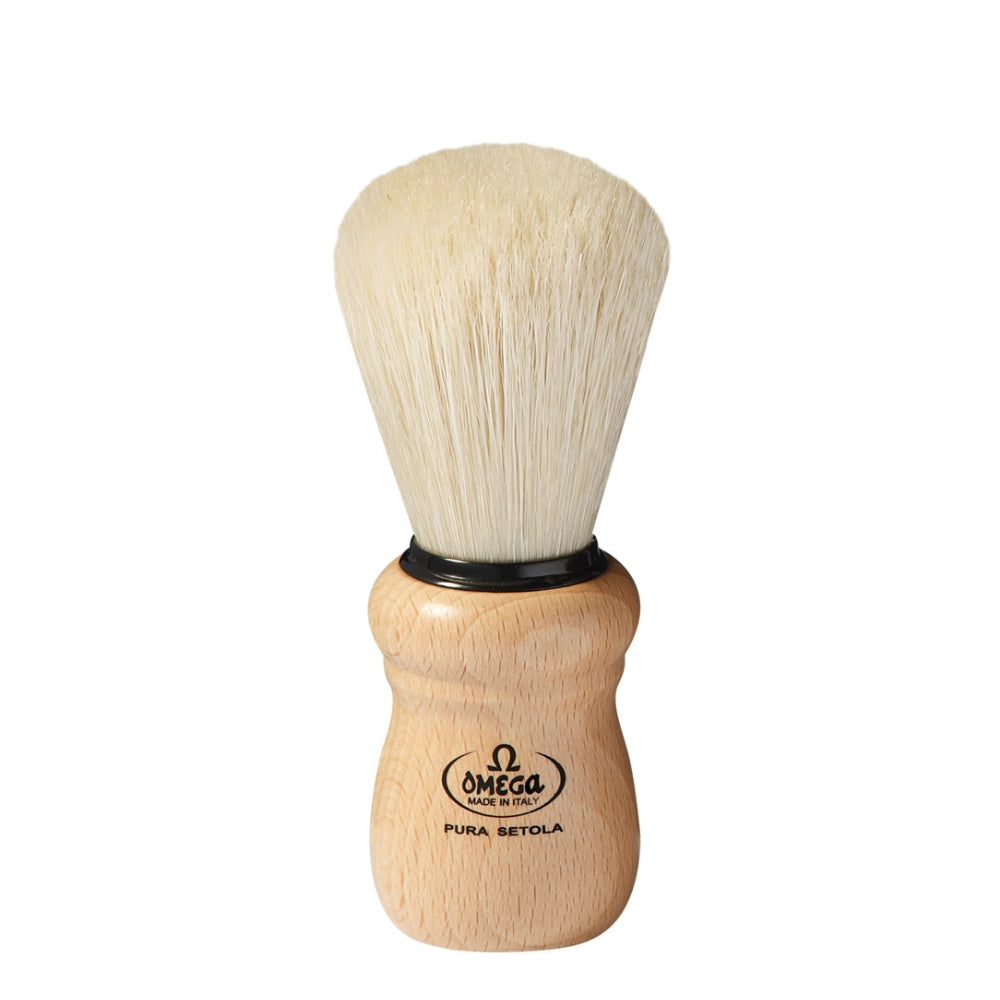 Shaving Brush 100% Pure Boar Bristle and Beech Wood Handle - Medium (24mm/0.94") - 10005