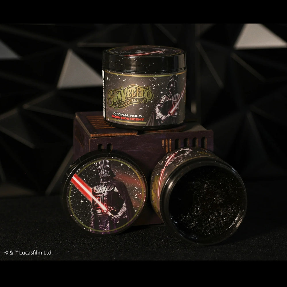 Suavecito X Star Wars - Pommade "Original Hold" Édition Darth Vader Dark Side - Tenue et brillance moyenne (113ml/4.0oz)