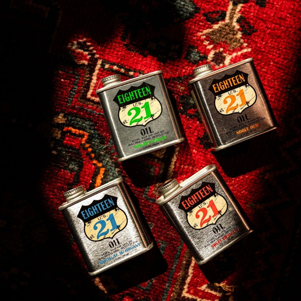 18.21 Man Made - Huile pour la barbe, cheveux et peau "Sweet Tobacco" (60ml/2.0oz)