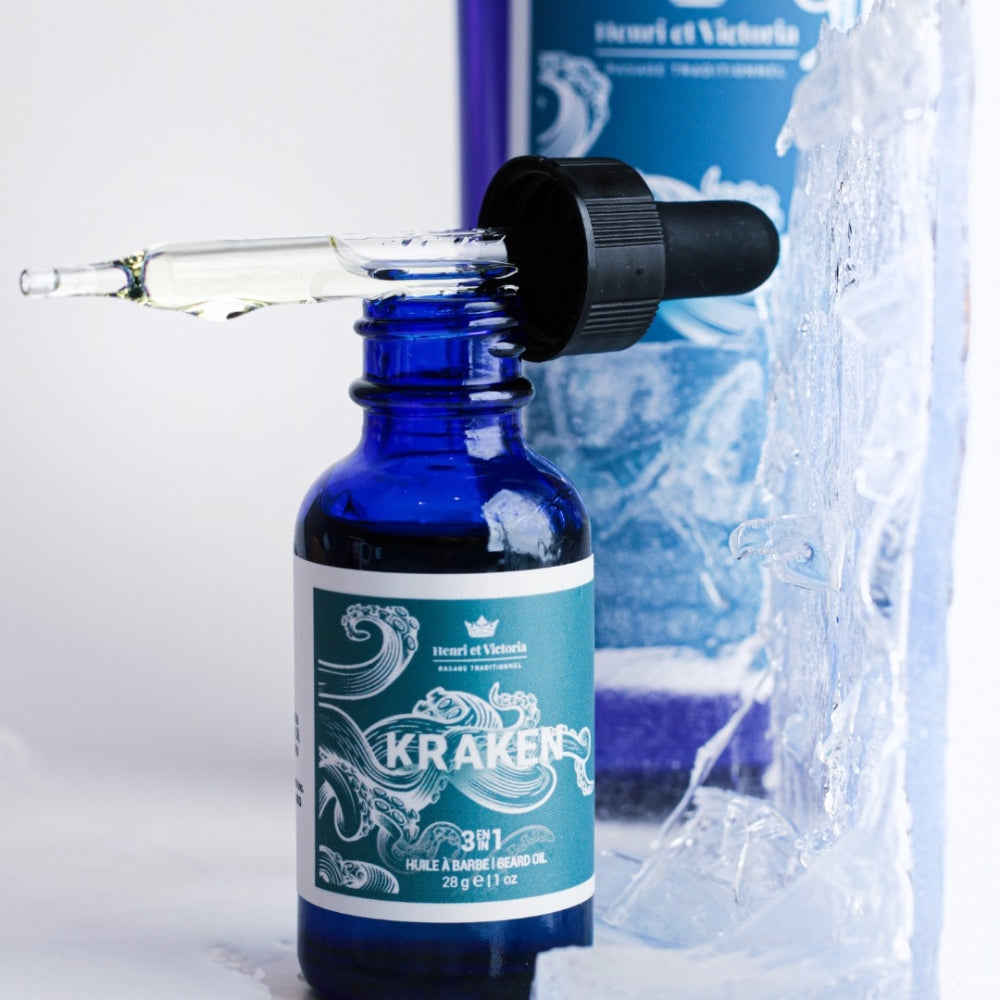 Huile à barbe 3 en 1 "Kraken" (28g/1.0oz)