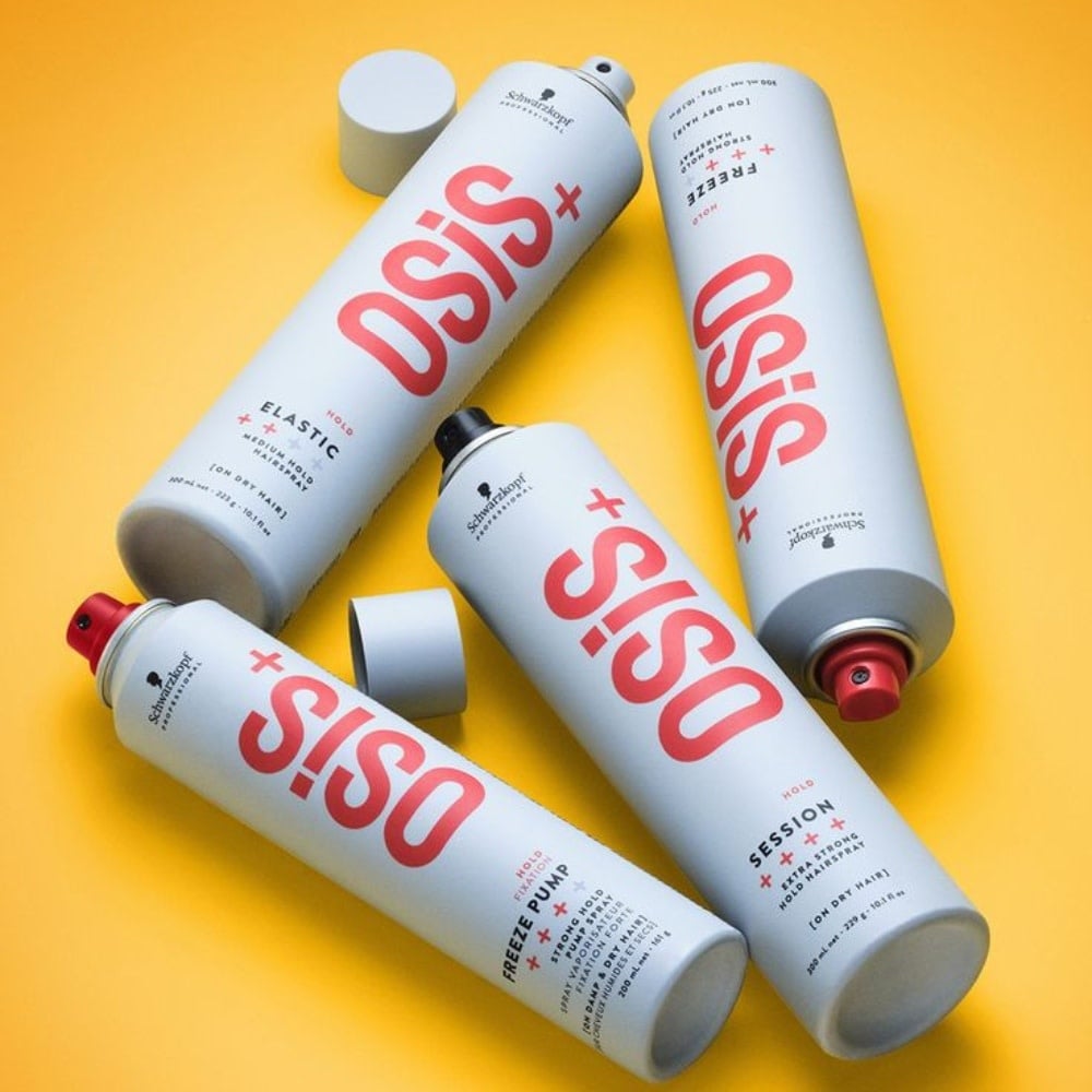 Schwarzkopf Osis+ - Fixatif tenue extra forte "Hold Session" - Écran anti-humidité et protection thermique