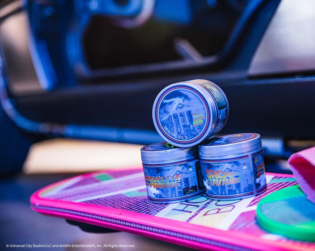 X Back to the Future - Pommade "BTTF 35th Anniversary Original Hold" Édition limité - Tenue et brillance moyenne (118.3ml/4.0oz)