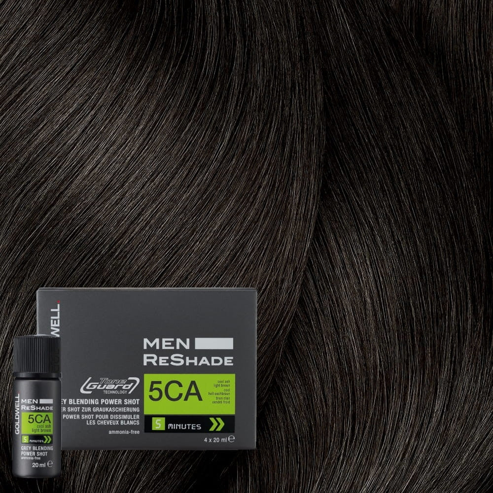 TopChic Men ReShade Grey Blending Power Shot (4x 20ml/0,6oz) 5CA - Cool Ash Light Brown