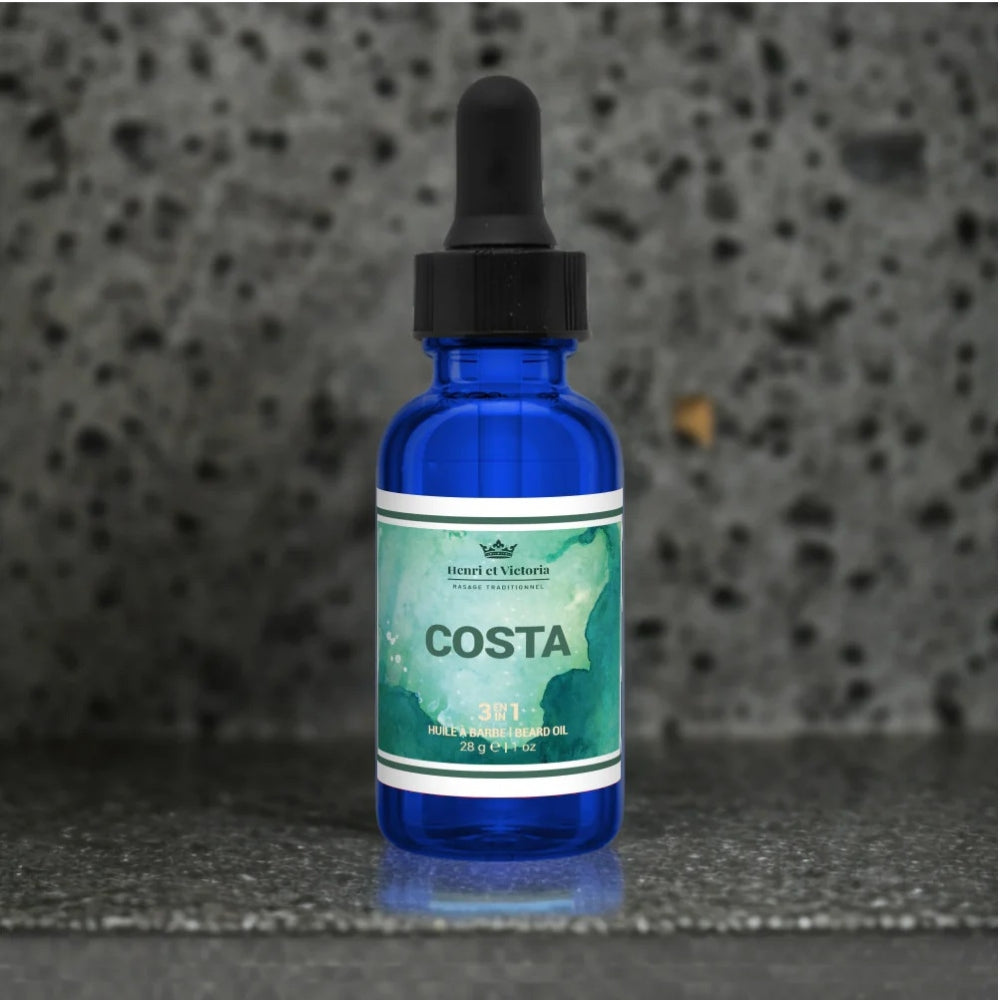 Huile à barbe 3 en 1 "Costa" (28g/1.0oz)