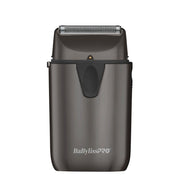 Rasoir métallique à lames unique "UVFoil" avec lumière UV désinfectante - Titane noir