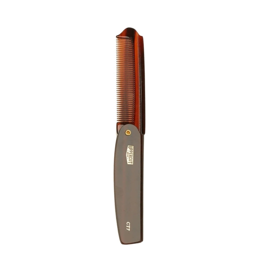 CT7 Barber's Flip Comb - Tortoise Shell (190mm/7.48")