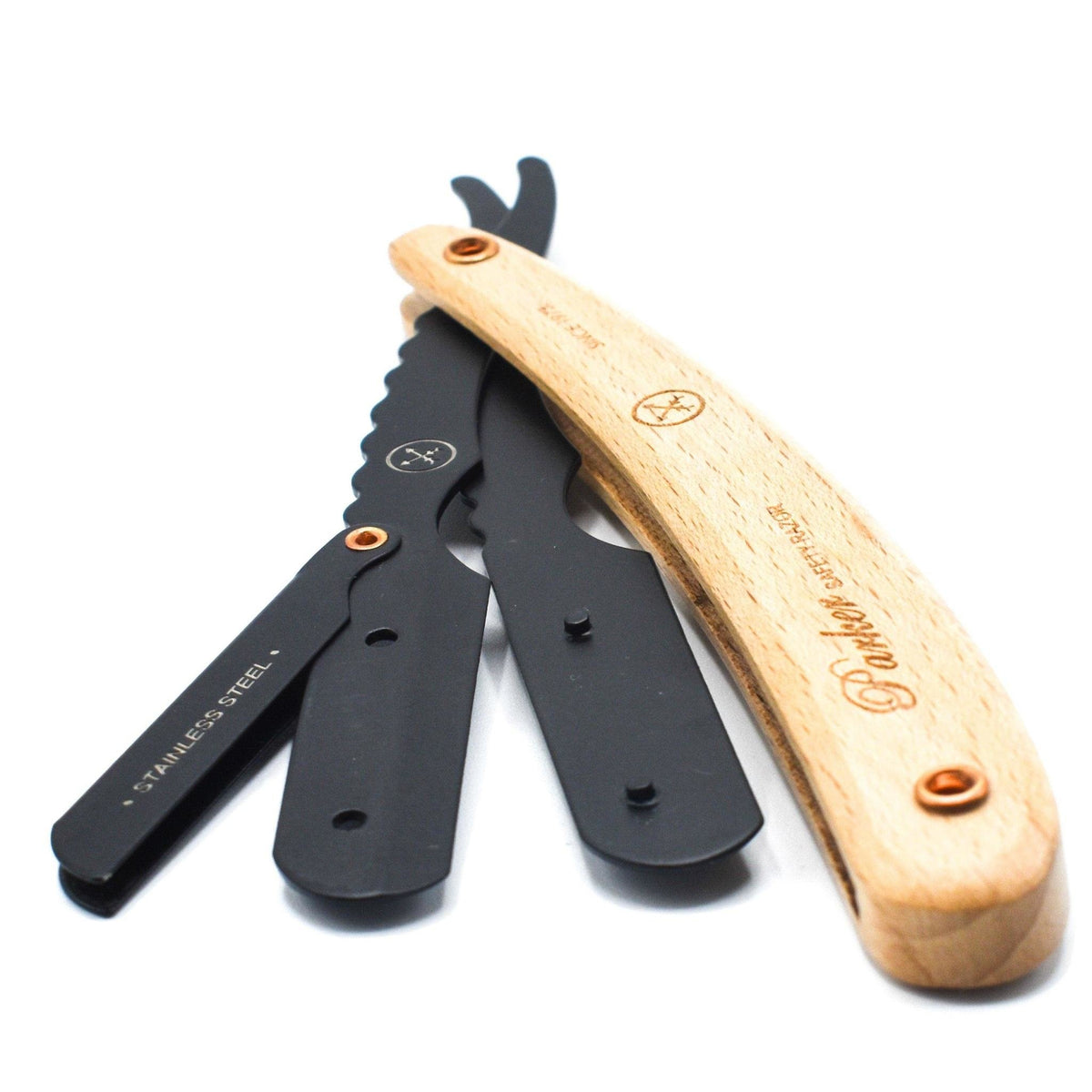 Clip Top Razor Parker - SRP Straight blade barber razor with clip system – Blades Barbier