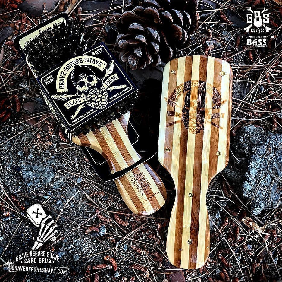 Brosse à barbe 100% poils de sanglier