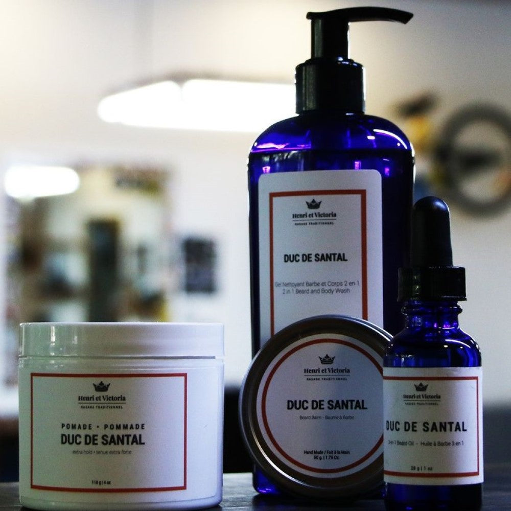 Huile à barbe 3 en 1 "Duc de Santal" (28g/1.0oz)