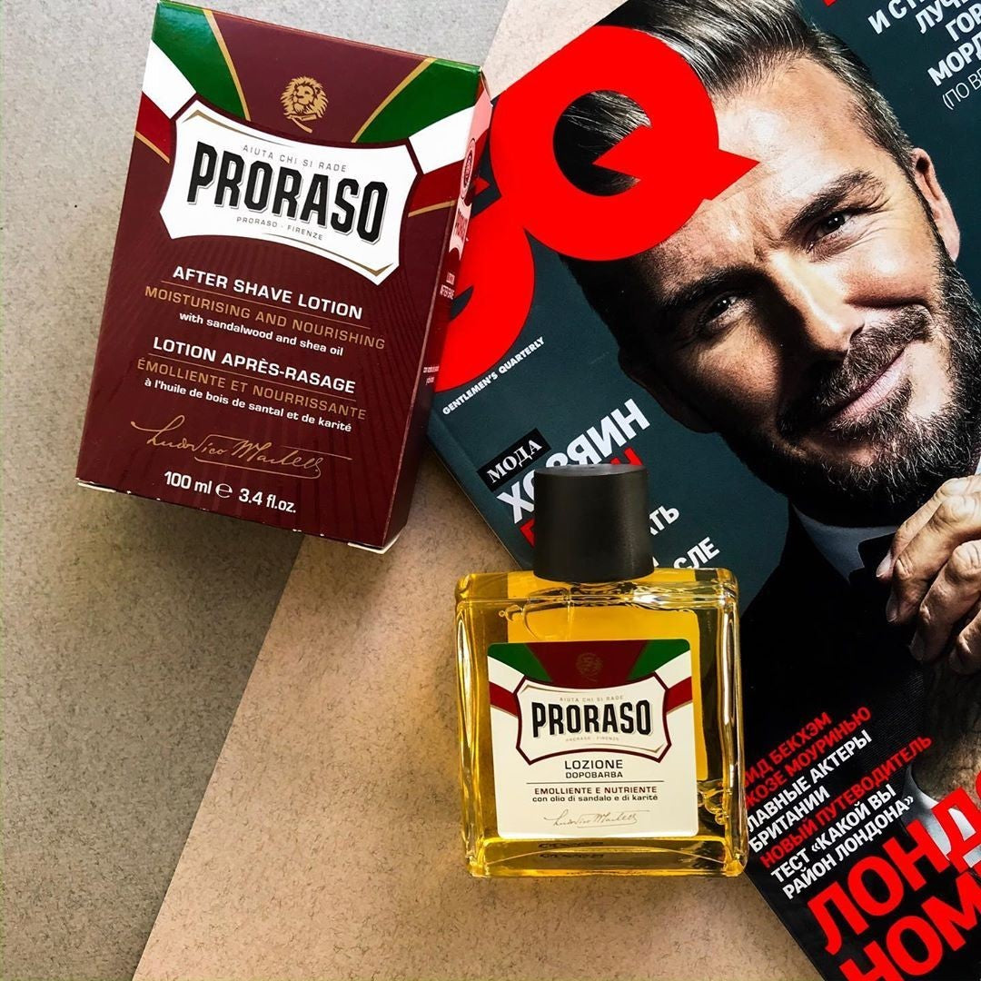 Lotion après-rasage à l'huile de bois de santal et au beurre de karité (100ml/3.6oz)