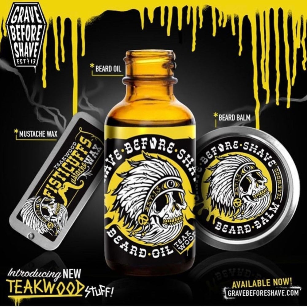 Cire à moustache "Teakwood Scent" - Tenue original (15g/0.5oz)